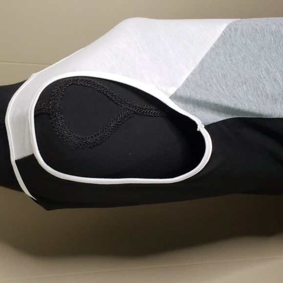 NWT Black, White, Gray Tank Dress Size XL - Picture 3 of 8